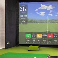 Golf Simulator Enclosure Engineered for Pro-Level Practice, 7 Size Options, Impact Screen, Free Side Barriers