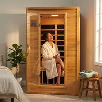 Andora 2-Person Low EMF FAR Infrared Sauna, Canadian Hemlock — Lifestyle