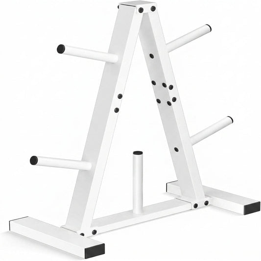 Weight Plate Rack, Weight Tree, Home Gym Storage Stand, Holds 300 Lbs — Studio Shot