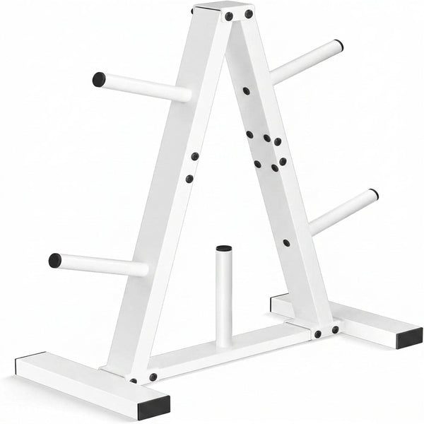 Weight Plate Rack, Weight Tree, Home Gym Storage Stand, Holds 300 Lbs — Studio Shot